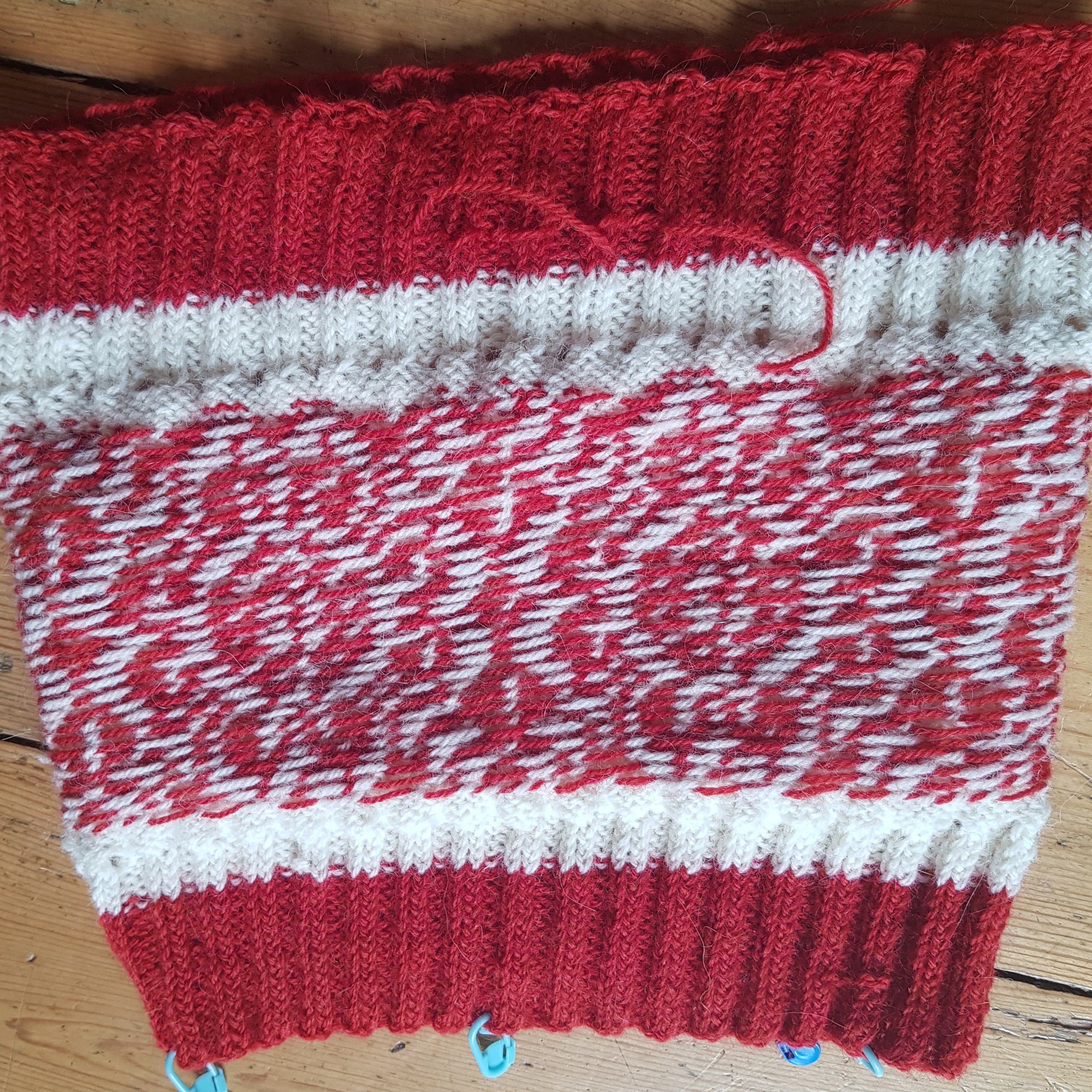 Norwegian Rose Headband Wrong Side